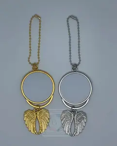 Sublimation Angel Wings Car mirror Ornament or Christmas tree ornament