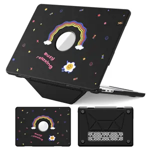 Durable Rainbow Pattern Notebook Case for Macbook Air/pro, Scratch-Resistant, Drop-Proof, Protective Cover, Stylish Laptop Sleeve