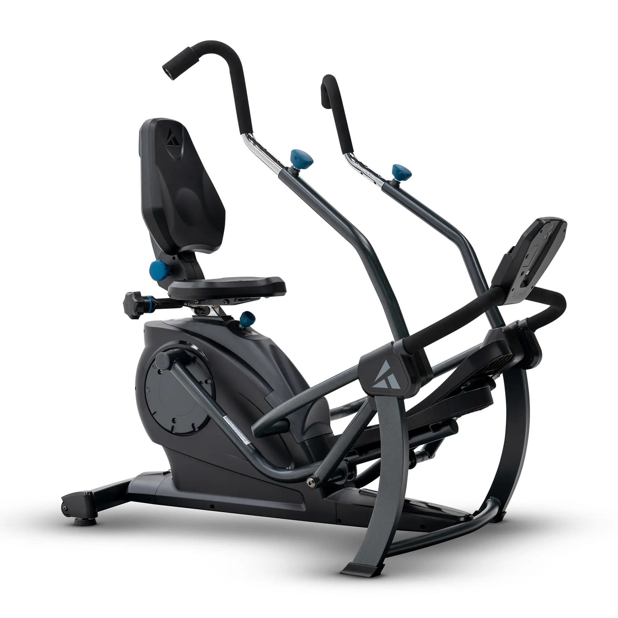 Unisex Teeter FreeStep Recumbent Cross Trainer Stepper Machine - 0-Impact Fitness Equipment, 350lbs Cap., Cardio Bike Alternative, Patented Physical Therapy Stride, Adjustable Seat, Dual Motion, Free Trainer Workout App