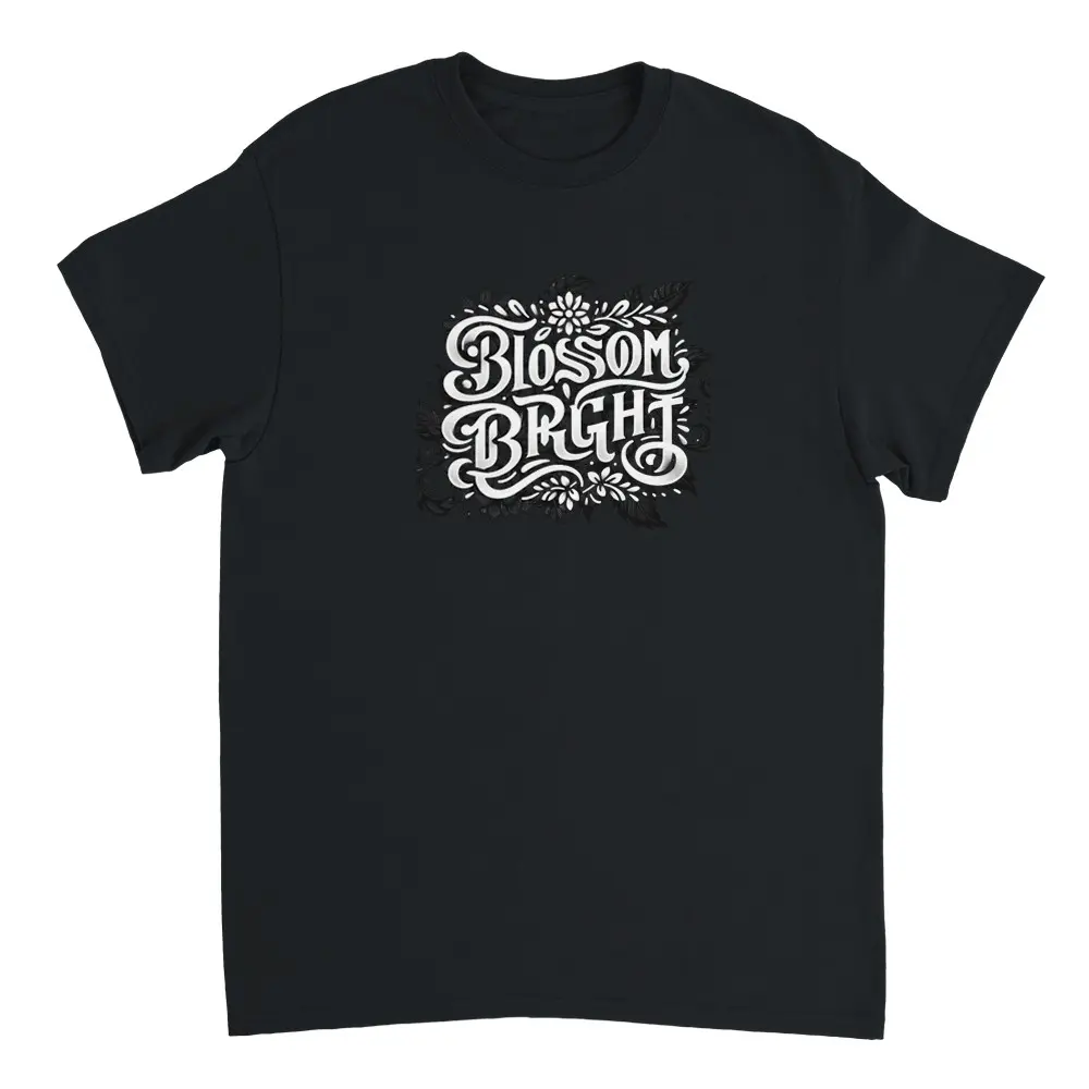 Blossom Bright Flower Tee - Handmade Floral T-Shirt Gift for Her/Him