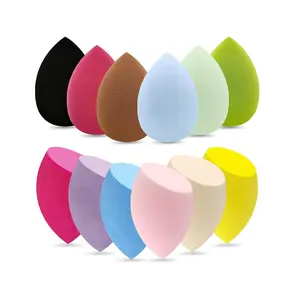 12 Pieces Professional Makeup Sponge Set Latex Free Flawless Soft Setting Face Puffs Multicolor Cosmetic Applicator for Powder Liquid Facial Makeup Tools