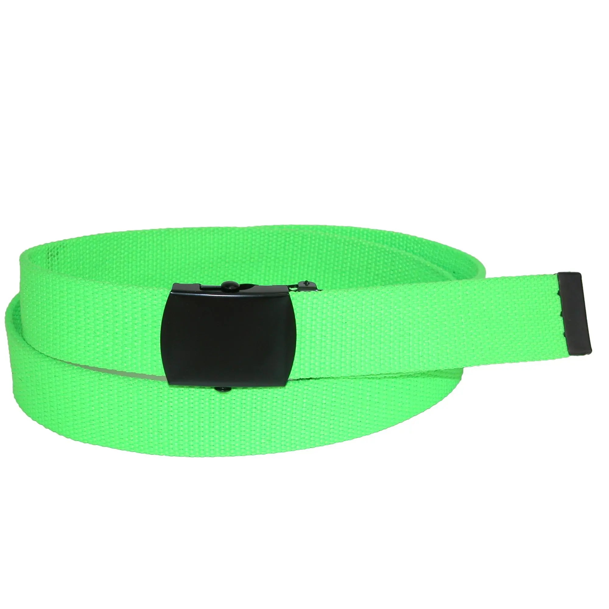 CTM Adjustable 1.25 Inch Wide Neon Fabric Web Belt, Casual And Jean Belts