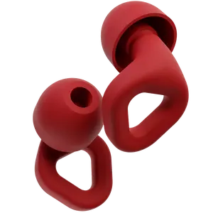 ZENZ Unwind Earplugs - Soft and Comfortable Design for Relaxation and Noise Reduction - Red
