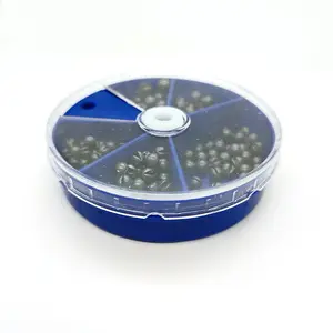 Fishing Weight Set, 1 Box 5 Sizes Of Lead Weights, Round Detachable Sinkers for All Anglers, Versatile Fishing Gear, Fishing Accessories, Fishing Equipment