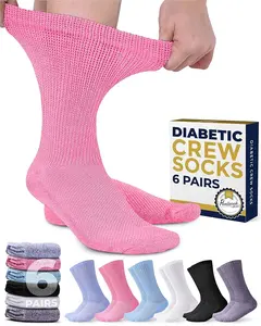 Pembrook Diabetic Socks - Non-Binding for Men and Women, Ideal for Neuropathy and Edema