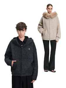 Your New Favorite Sweater Color Marble Zip-Up Unisex Heavyweight Cardigan FDR Sweatshirts Tops Hoodie Knitwear Casual Drop Shoulder Long Sleeve Fall & Winter Knit Top SpringStatements Womenswear