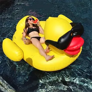 Inflatable Duck Design Swimming Float, Inflatable Swimming Ring, Swimming Pool Float, Water Sports Equipment for Pool & Beach Party