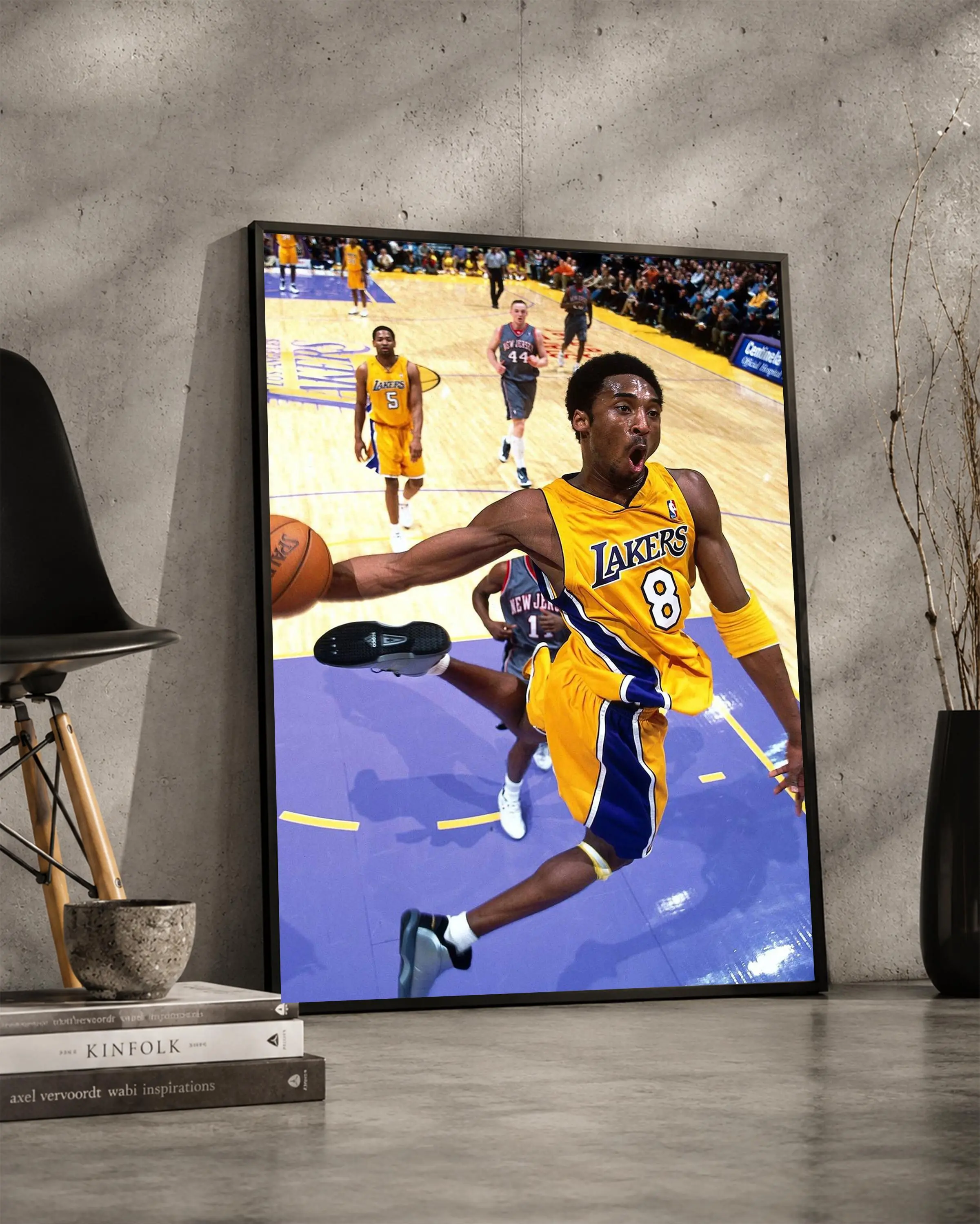Basketball Legend Dunk Poster, Los Angeles Basketball Wall Art, Sports Room Decor, Athlete Print, Gift For Basketball Fans
