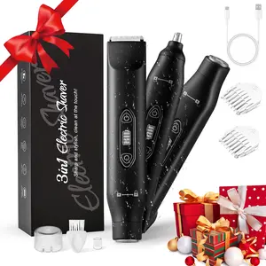 Body Hair Trimmer for Men&women, 3-In-1 Electric Razor with Ceramic Blades, Waterproof Wet/dry Rechargeable Cordless Trimmer, Grooming Set, Gifts, Multifunctional Hair Trimmer, Body Hair Trimming