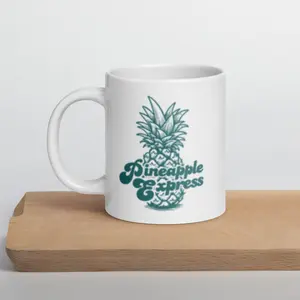 Pineapple Express White Mug - Cannabis Themed 420 Weed Novelty Gift, Cannabis Gifts, 420, Marijuana, Canna, Pineapple Express, Stoner Gifts, Coffee Mug, Coffee Cups, Funny Mug, Unique Gifts