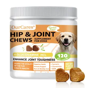 OURCARES Hip & Joint Mobility Bites with MSM & Glucosamine, Soft Chews Treats for Dogs’ Muscle & Joint Support Feeding