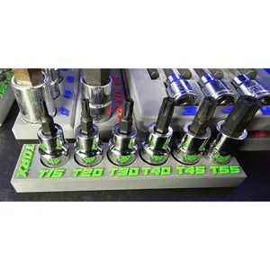S3c - Standing Torx Socket Organizer For 6 Piece Pittsburg Set From Harbor Freight 67886 Or 94188