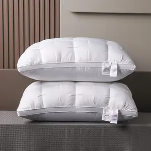 Buy 1 Get 1 Free, Total Of 2pcs Soft Luxury 5-Star Hotel Quality Pillow, 990g 20x30 Inches - Deep Sleep Neck Support, Non-Collapse High Pillow Core For All Seasons, Machine Washable, Perfect For Home Or Gifting