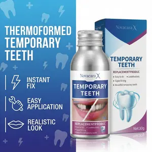 Resin Teeth Repair Glue – Moldable Temporary Tooth Filling & Broken Tooth Repair | Safe & Easy-to-Use Dental Gel for Gaps, False Teeth & Denture Fixing