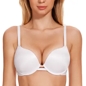 Wingslove Comfort Push Up T-shirt Bra For Women's Lightly Padded Underwire Everyday Bras