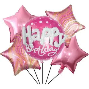 Hot  Happy Birthday Balloon Set 23 Inch Big Happy Birthday Mylar Balloons for Party Decoration Supplies
