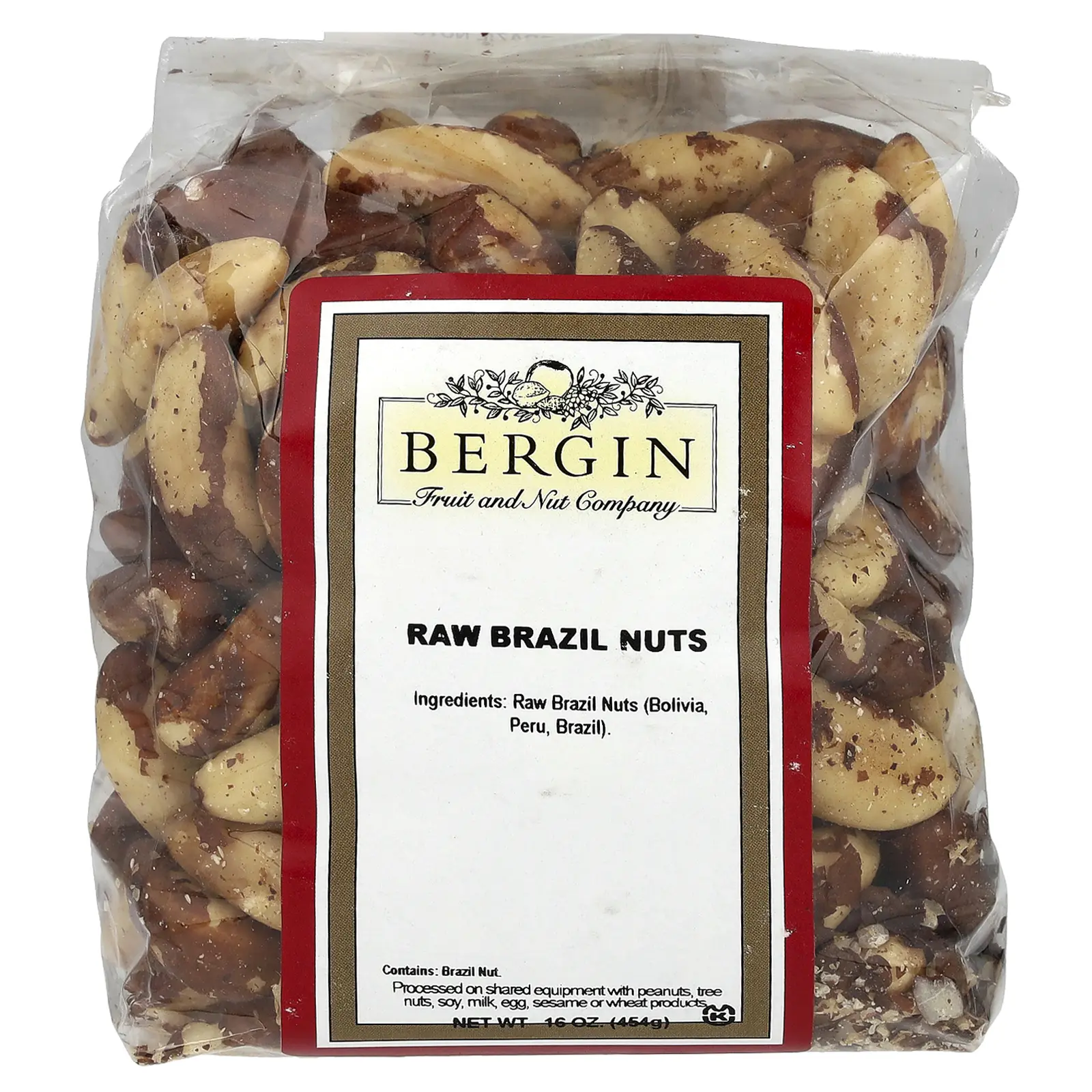 Bergin Fruit and Nut Company Raw Brazil Nuts, 16 oz (454 g)