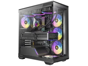 Antec C3 ARGB, 3 x 120mm & 1 x 120mm ARGB PWM Fans Included, Up to 8 Fans Simultaneously, Type-C 3.2 Gen 2 port, Seamless Tempered Glass Front & Side Panels, 360mm Radiator Support, Mid-Tower ATX Case