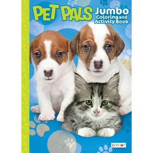 Bendon Pet Pals Jumbo Coloring Book, 64 Pages