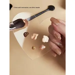 Clear Heart Shape Makeup Mixing Palette
