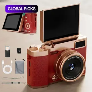 Flip Screen Retro Camera for Teens, Cute Pocket Digital Camera with Filters, Student Camera, Entry-Level Digital Camera with Memory Card, Perfect Gift for Christmas, Back to School & New Year