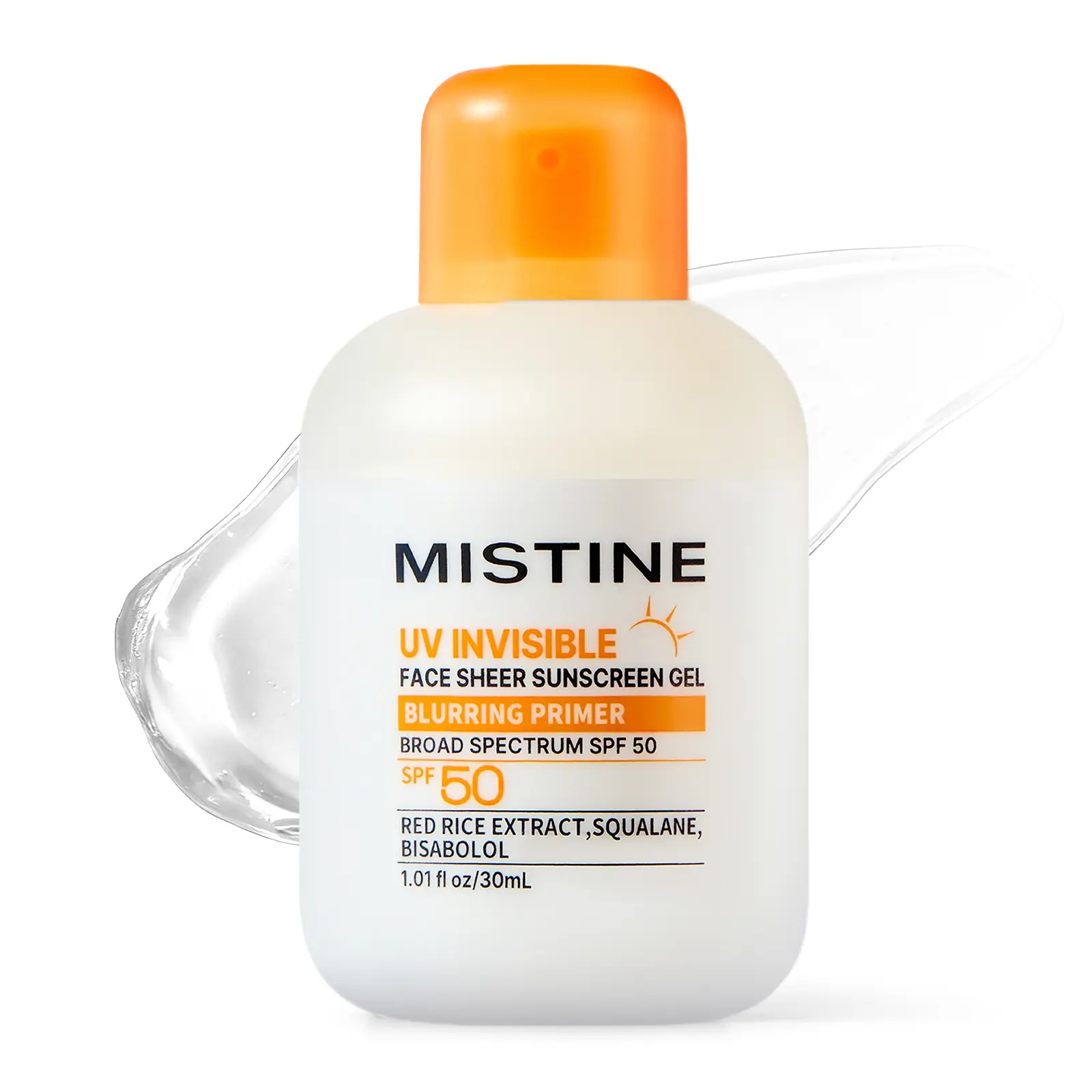 【NEW】[MISTINE Official] Facial UV Invisible Lightweight Sunscreen Primer Gel SPF50(30ml）| Broad-Spectrum Protection | 2-in-1 Primer + Sunscreen | No White Cast | Smooth Matte Blur Finish | Creates a Natural Long-Lasting Makeup Look