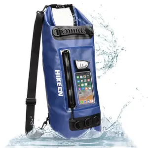 Hikeen IP68 Dry Bag Backpack Waterproof For Fishing  accessories- Waterproof Zip Touch Screen Phone Case Keeps Gear Dry, Lightweight Roll Top Dry Bags Waterproof fishing  accessories