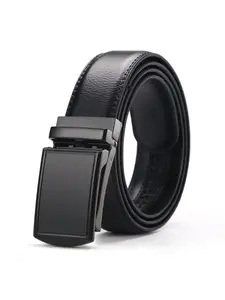 Men's Automatic Ratchet Belt, Casual Fashion Style, /silver Color, Pants Waistband, Plus Size 130-170cm, All Seasons, Automatic Buckle Belt