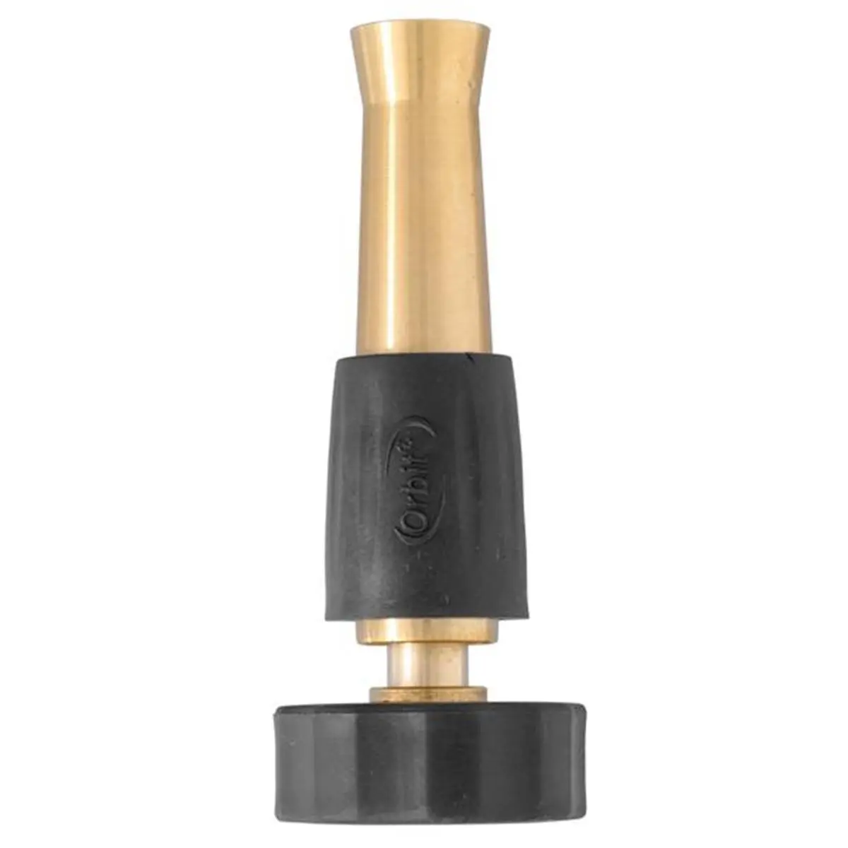 Orbit 4in. Heavy-Duty Brass Adjustable Flow Water Hose Nozzle - Multi-Spray Modes Spray Nozzle, Tools & Hardware Accessory for Pressure Washers