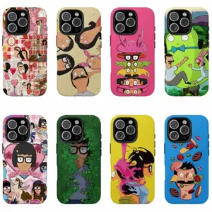 Bob's Burgers Shockproof Phone Case – Louise Belcher & KuchiKopi Design for iPhone 11 12 13 14 15 16 17 Pro Max Plus Air, Perfect Gift for Family & Friend