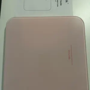 OVUTEK Bathroom Scale for Body Weight, Highly Accurate Digital Weighing Machine for People, Upgraded Batteries Included, Compact Size, LED Display, High Standards Sturdy Tempered Glass, 400lb, Pink,back to school