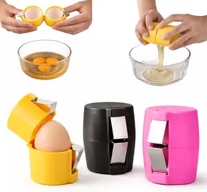 3Pcs Egg Shell Opener,2026 New Egg Cracker Tool for Raw Eggs,Stainless Steel Eggshell Breaker Egg Shell Cutter Kitchen Gadgets,Hard Boiled Egg Peeler Egg Cube Egg Separator Handheld easy to use daily