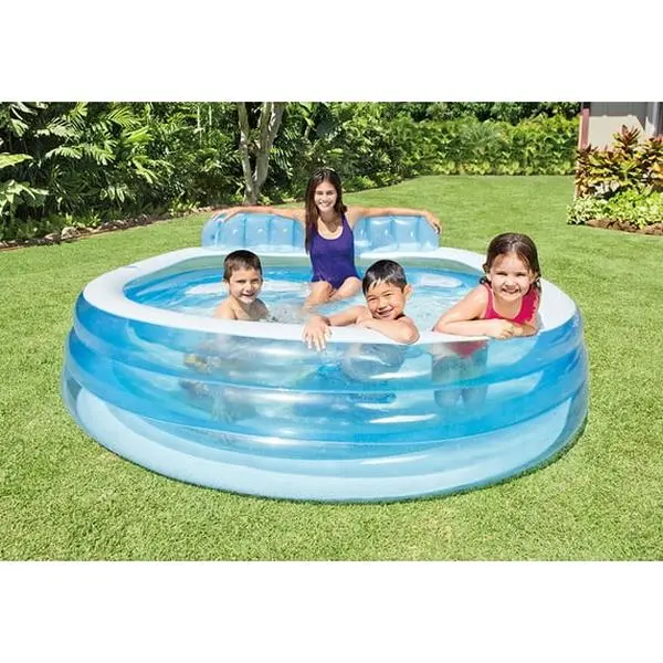 Intex Inflatable Swim Center Family Lounge Pool, 90" x 86" x 31"