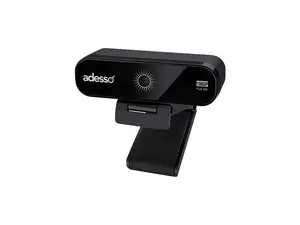 Adesso CyberTrack H8 Webcam 1080P Full HD with Auto Focus Lens, Dual Microphones Noise Cancellation, Privacy Shutter, Tripod Mount, USB Computer Camera for Video Conferencing