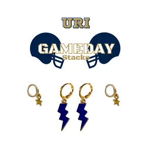 URI Classic Gameday Earring Stack For Rams Game Day