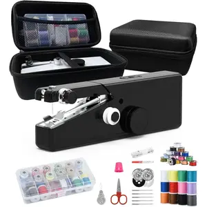 Sewing Machine for Beginners - Mini Sewing Machine, Complete Sewing Kit & Accessories - Easy Stitching for Home, Travel & DIY Repairs, Black