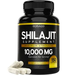 SHILAJIT PURE HIMALAYAN SUPPLEMENT (10,000mg) FULVIC ACID - 150 CAPSULES WITH SHILAJIT EXTRACT