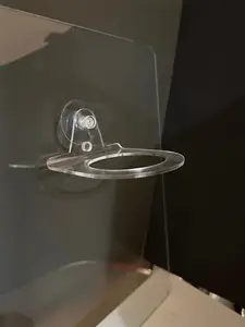 Clear Square Pot Holders Suction Cup to Glass or smooth surfaces