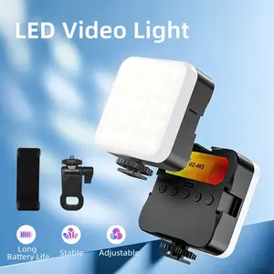 port selfie light clips onto smartphones, laptops, and tablets. It features adjustable color temperature and a color rendering index (CRI) of 95+, making it a professional selfie light suitable for DSLR cameras. (Includes two clip
