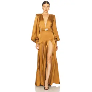 Bronx and Banco Carmen Maxi Dress in Copper