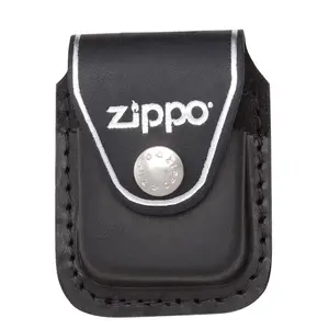 212 MAIN Black Leather Lighter Pouch with Clip, Automotive & Motorcycle Interior Decoration Accessory for Protection