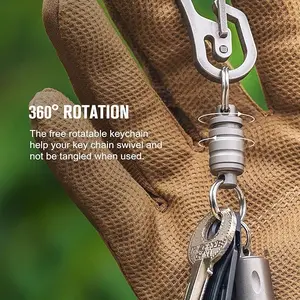 OKNIFE Otacle R1 Magnetic Quick-Release Keychain, Metal Carabiner, Locks