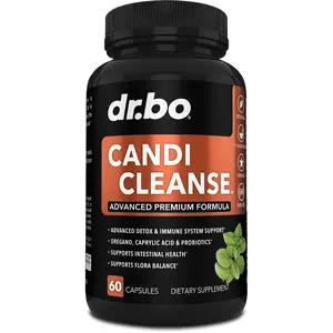 Dr. Bo Candida Cleanse - Gut and Colon Support Detox - Oregano, Probiotic Flora Balance - 30 Servings