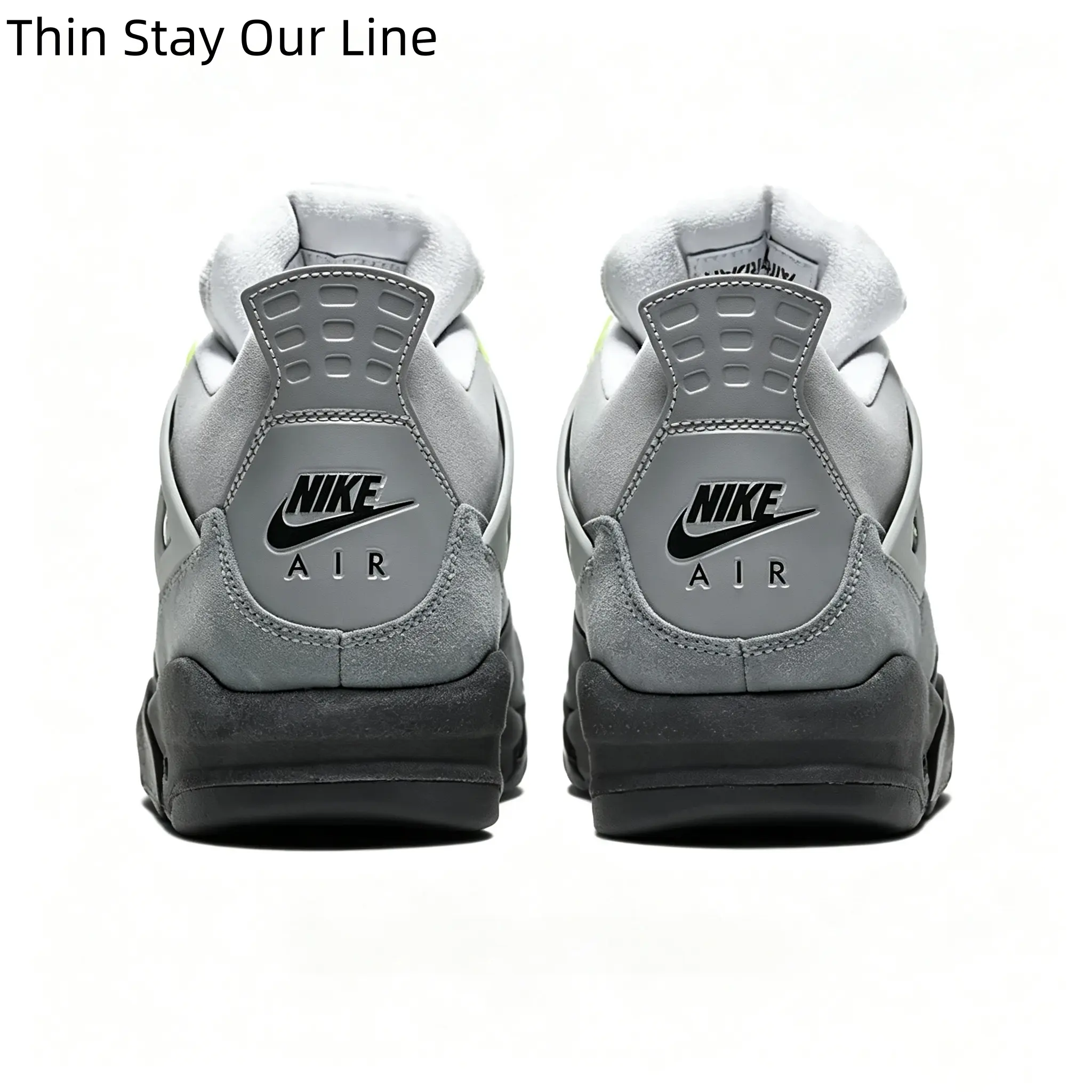 Grey Neon Green Black Color Block High Top Sneakers Cushioned Street Trainers For Men Women Daily Casual Wear