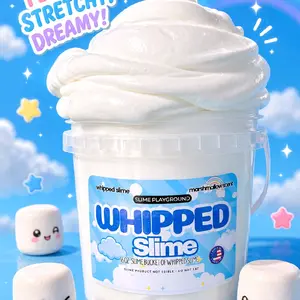 Whipped Slime - 16 oz Bucket - Fluffy - Sensory - Fluffy -ASMR