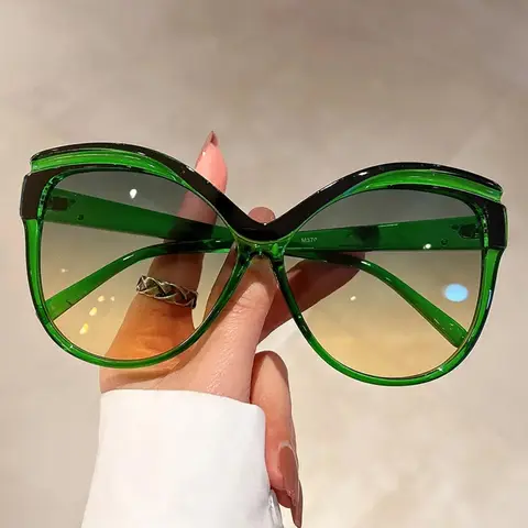 Simple Style Cat Eye Frame Sunglasses, Trendy Casual Sunglasses for Everyday Use, Fashion Accessories for Outdoor Activities, Trendy Beach Eyewear, Stylish Glasses, Trending Glasses