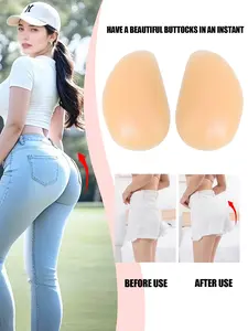 Fake buttocks and beautiful buttocks silicone pad, thickened, naturally lifts the buttocks, invisible, silicone buttocks pad, peach-shaped buttocks, self-adhesive shaping buttocks pad, suitable for jeans, yoga pants