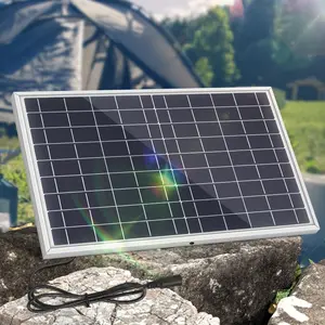 Portable Solar Panel with Controller, 1 Set 10W Solar Panel Charger, Outdoor Solar Panel Kit for Mobile Power, Camping, Hiking, Car, Boat, Phone, Monitoring, Solar Panels for Camping