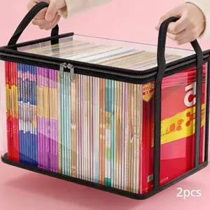 Large Capacity Book Storage Box, Home Office Organizer, Space-Saving Book and Clothing Holder, Durable Design for Efficient Organization, File Organizer Box