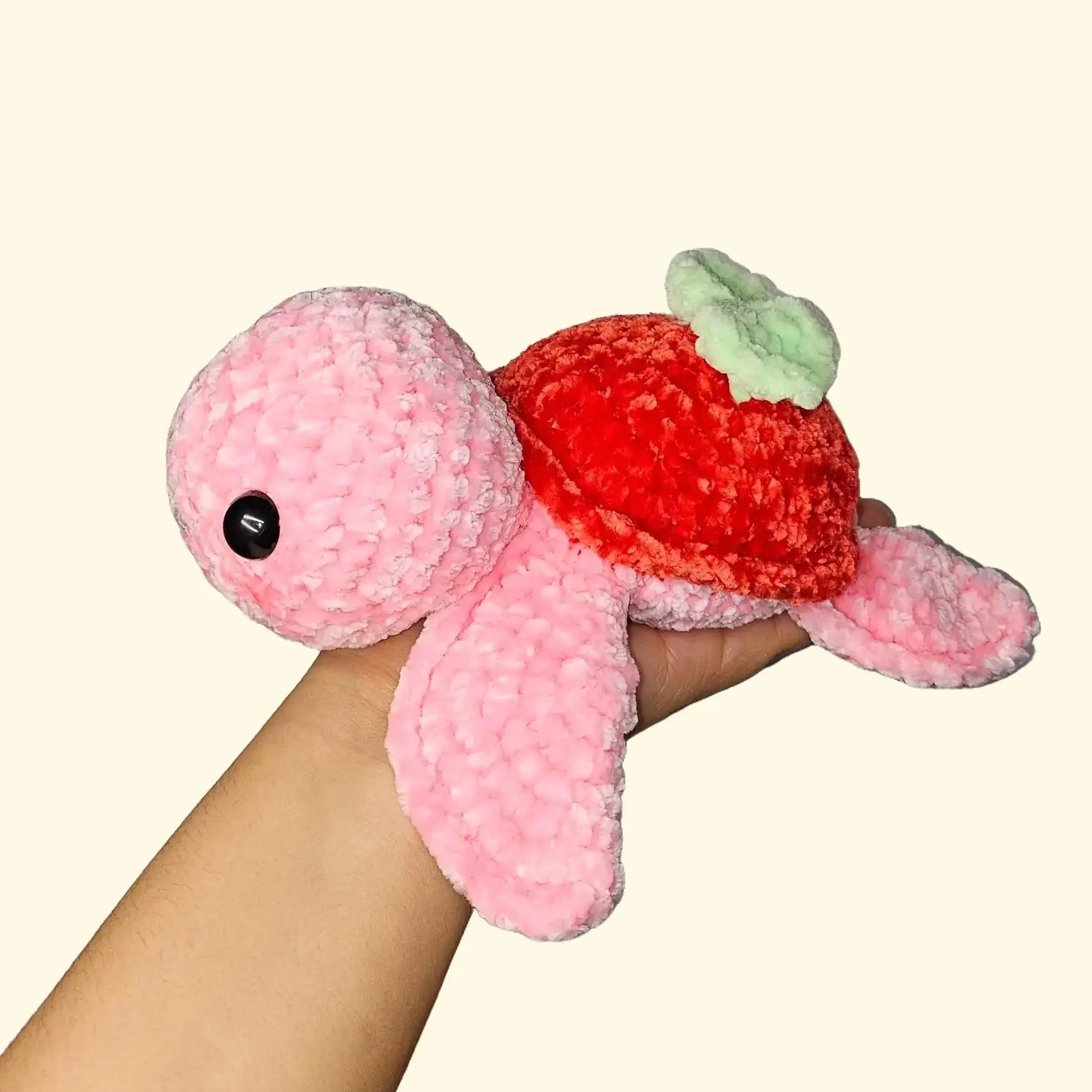 Handmade apple Crochet Turtle - Perfect Birthday or Gift